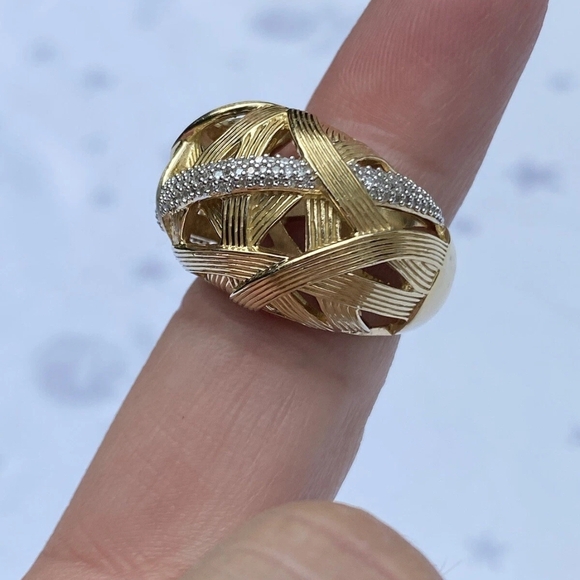 Dweck Diamonds Gold Vermeil on Sterling Silver 1/3 Ctw - Picture 5 of 8